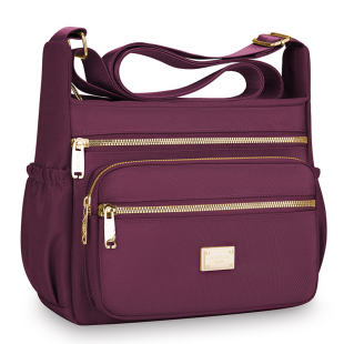 帆布妈妈包女包大容量尼龙布斜挎包牛津布单肩包女士包包新款休闲