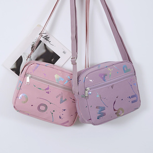 潮时尚运动手机包新款女士斜挎包休闲单肩包轻便防水尼龙小包女包