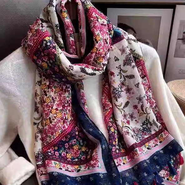 大披肩外搭出游薄款纱巾时尚夏季