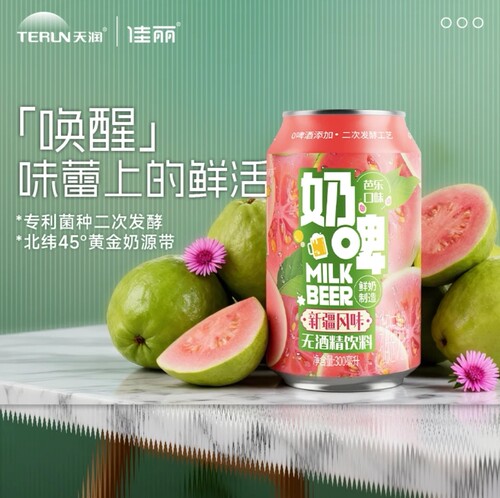 新疆佳丽奶啤300ml*12罐非啤酒