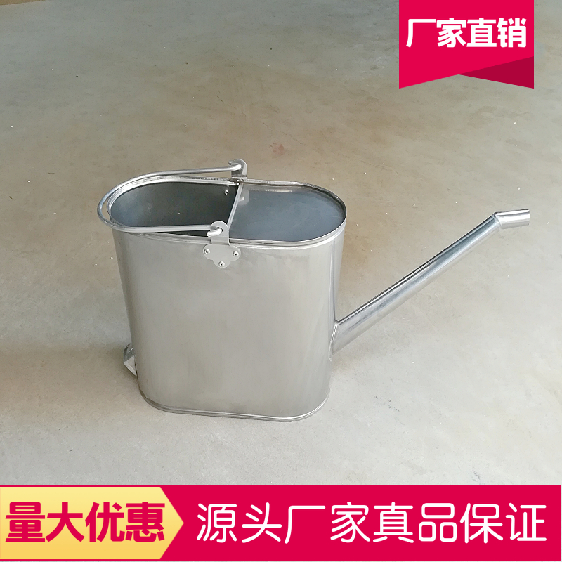 油品过滤用304不锈钢加油壶 5-20L防腐防锈加油桶 半盖白钢过滤桶
