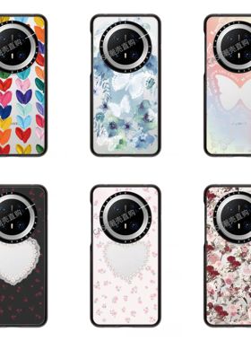 CASE水彩幻彩蝴蝶适用于华为Mate80pro/8070Pro手机壳磁吸透明花朵mate80promax/60pro保护壳mate70pro防摔壳
