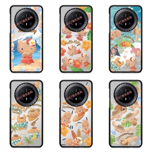 CASEOOTD夏威夷海边度假黑皮KT猫适用于华为mate70 70pro手机壳磁吸mate60pro防摔保护壳mate60p壳6070保护套