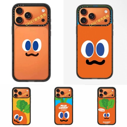 CASE胡萝卜MOJO小表情星宇橙适用于苹果17promax手机壳磁吸iPhone17/16/15/14/pro防摔保护壳13p卡通保护套12