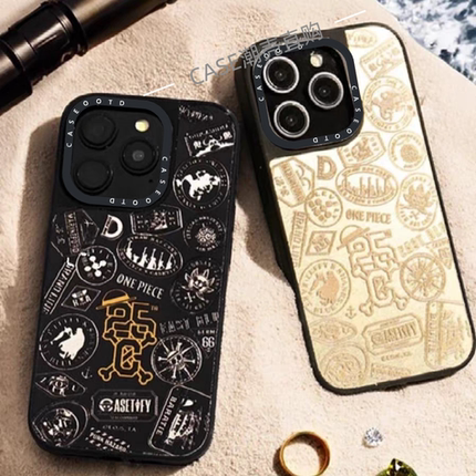 CASE动漫海贼王25周年适用苹果17promax手机壳磁吸五档路飞iPhone16/15/14/pro/plus/13卡通防摔保护壳12套11