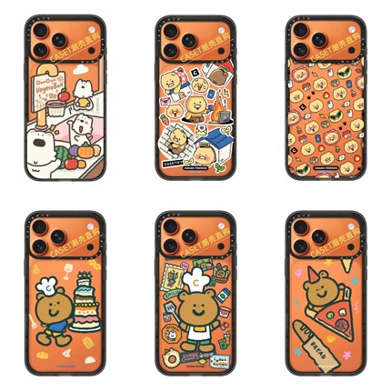 CASE小狗三分王适用于苹果17promax星宇橙手机壳春喜猫iPhone17/16/15/14/pro防摔保护壳卡通13p卡通保护套12