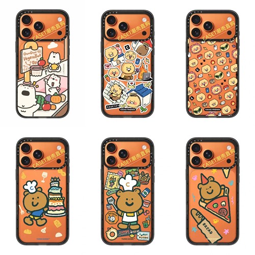 CASE小狗三分王适用于苹果17promax星宇橙手机壳春喜猫iPhone17/16/15/14/pro防摔保护壳卡通13p卡通保护套12