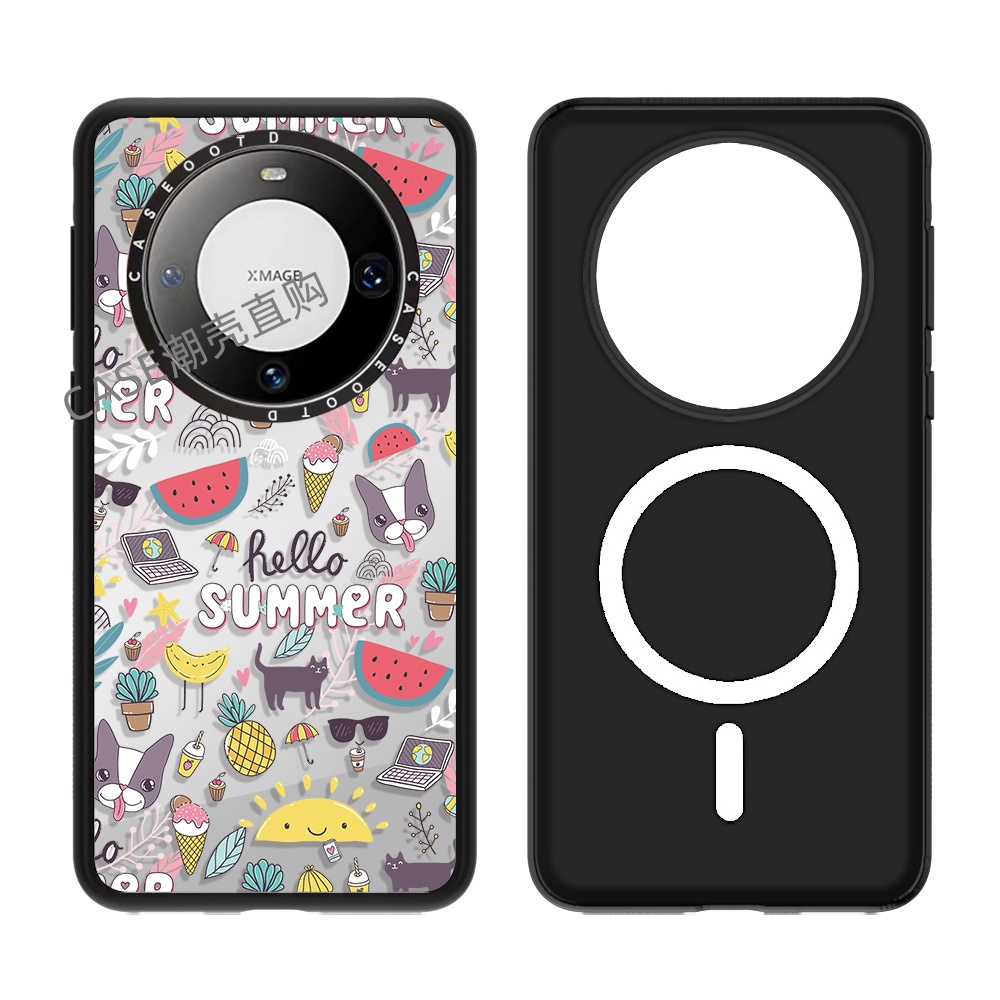 CASE你好夏天适用于华为mate70/70pro+/60/60pro手机壳磁吸史努比卡通70适用华为mate70/60/pro+防摔保护套