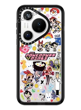 CASEOOTD飞天小女警蜡笔小新泡泡玛特适用于华为Pura80Pro手机壳Pura70/80ultra透明pura70pro卡通磁吸Pura80