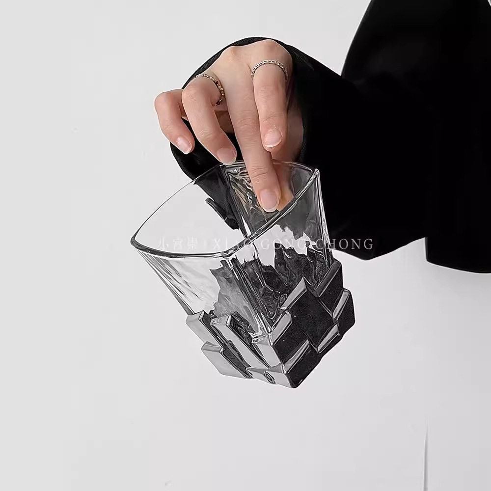 太空银冰块杯创意轻奢酒杯