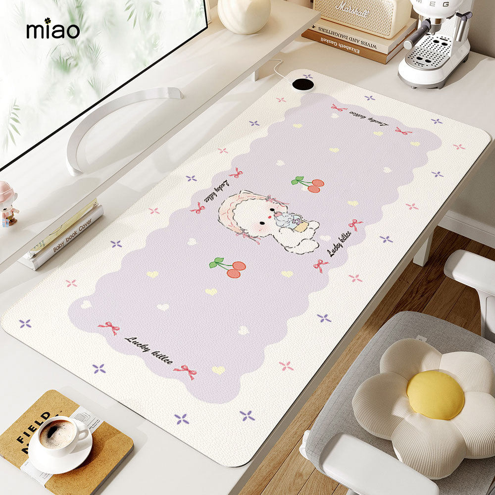 加热鼠标垫办公室超大电脑桌面防水加热桌垫宿舍学生写作业暖桌垫