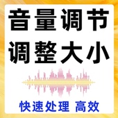 音量调节大小增大放小伴奏音乐歌曲音频减小扩大声音变大视频mp3