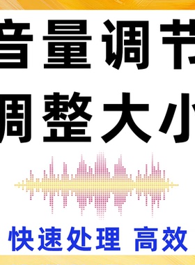 音量调节大小增大放小伴奏音乐歌曲音频减小扩大声音变大视频mp3