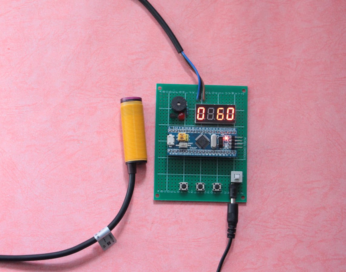 基于stm32单片机红外光电计数器设计流水线硬币diy开发板套件散件