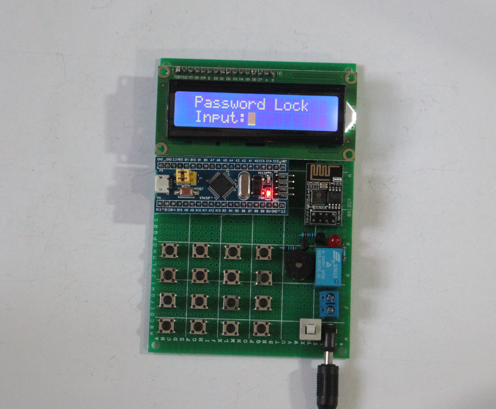 基于STM32单片机电子密码锁设计无线WIFI手机APP语音遥控DIY套件