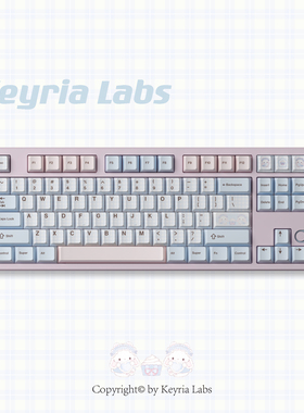 Keyria Labs/小兔茶话会 水色 PBT客制化键帽 五面热升华