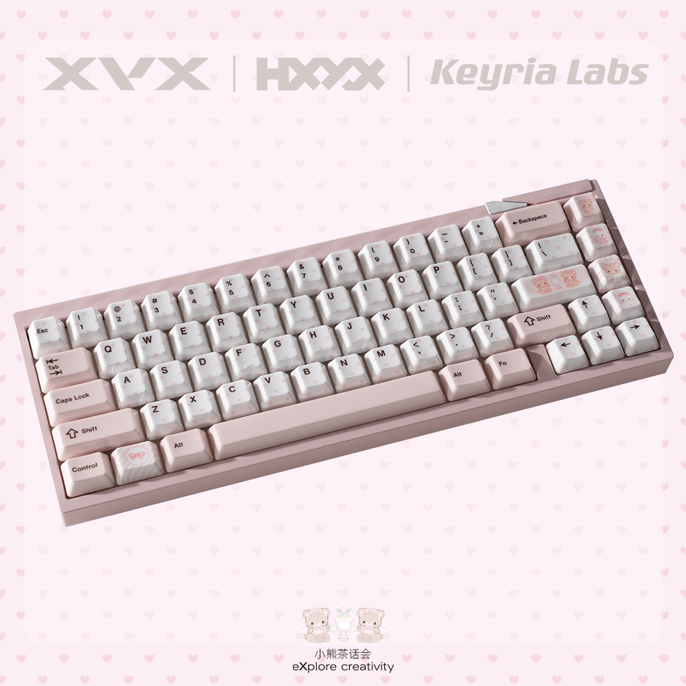 Keyria Labs/ 小熊/小兔茶话会 陶瓷版本 客制化键帽图片