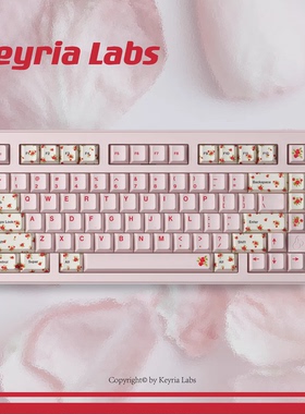 Keyria Labs / Alessandra 小羊玫瑰 PBT客制化键帽 五面热升华