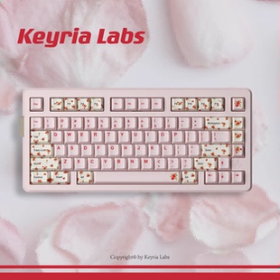 Keyria Labs / Alessandra 小羊玫瑰 PBT客制化键帽 五面热升华