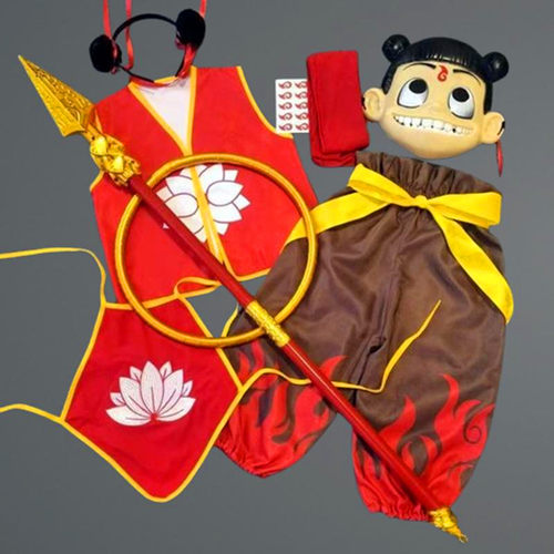 六一儿童哪吒服装cos服之魔童