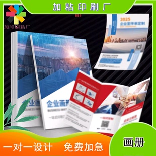 定制企业文化画册产品说明书工作室海报展架个人作品集设计印刷