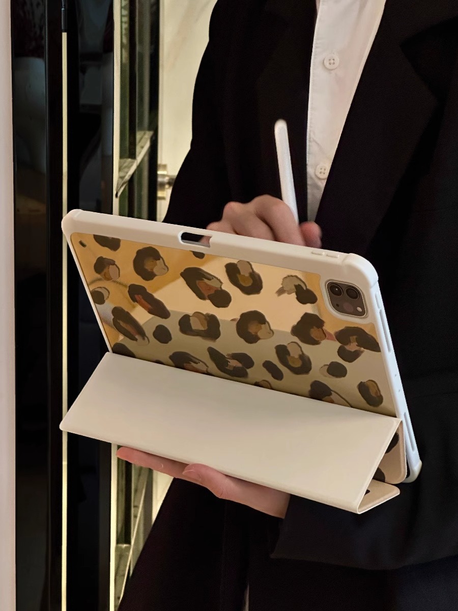 秋冬美拉德豹纹适用ipad保护套