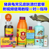猪鼻龟烂甲烂脖痘疮蒙眼皮肤专用AB套餐小颗粒饲料大马黑哥推荐