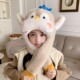 宝宝帽子加厚保暖小企鹅一捏会动秋冬帽子中大童一捏会叫帽围一体