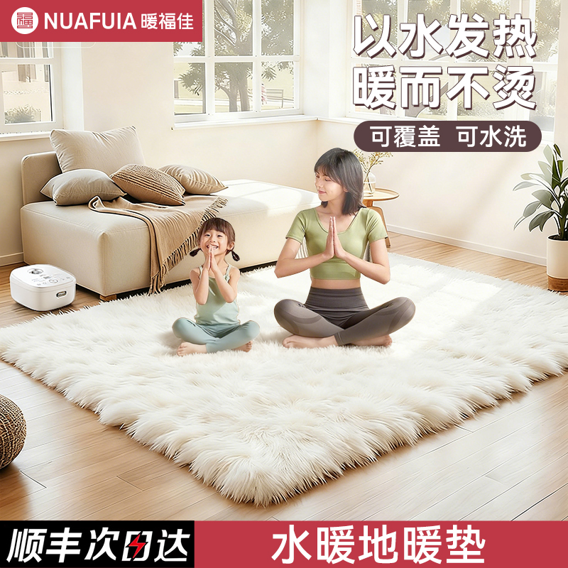 2025新款电热水暖地垫地暖垫地毯客厅家用爬爬垫水循环正品旗舰店