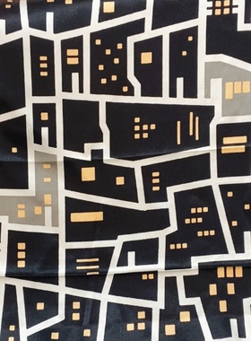 江南忆真丝 高级大气黑色桑蚕丝弹力缎 1米35宽 20姆米 99元一米