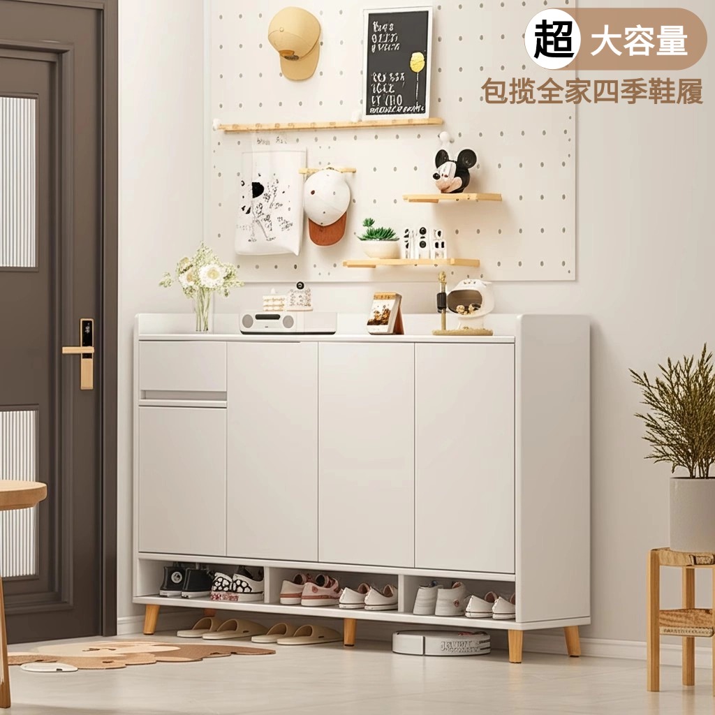 鞋柜家用门口一体靠墙储物玄关柜