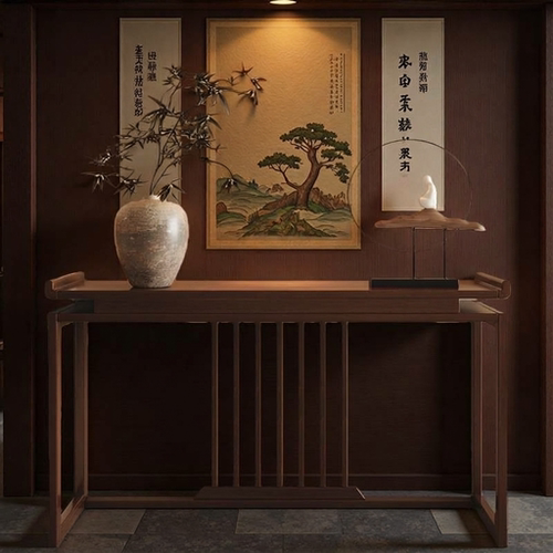 实木新中式玄关香案供桌佛龛