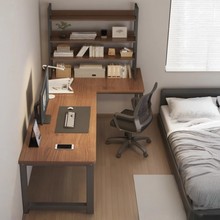 转角电脑桌L型电竞桌书桌书架一体拐角桌子卧室书桌办公桌学习桌