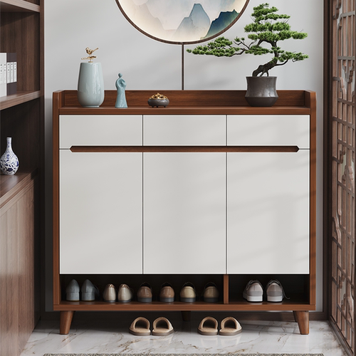 【新中式】爆款热销实木芯鞋柜