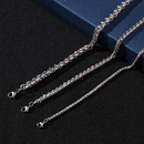 新款 不褪色钛钢项链潮男女嘻哈链条挂饰冷淡风辣妹情侣百搭链子酷