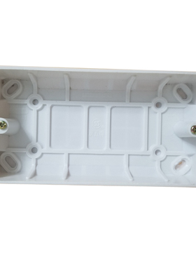 双五172长度明装式PVC电玉粉老款接线盒开关插座面板底盒