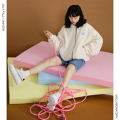 杨博文同款 NSS LAB 2021款 潮牌国潮原创宽松休闲百搭米色羊羔