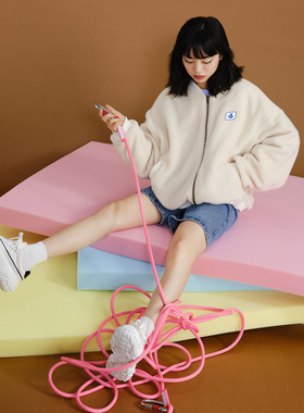 【杨博文同款】NSS LAB 2021款潮牌国潮原创宽松休闲百搭米色羊羔