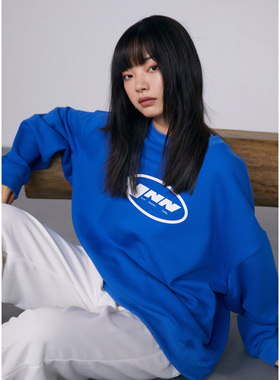 【NSSLAB】原创街头LOGO圆环印花卫衣宽松休闲圆领长袖情侣款上衣