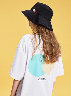 NSS LAB 2020 S/S 原创国潮潮牌撞色圆形印花短袖T恤情侣款bf风