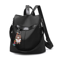 Two-in-one soft leather single-shoulder backpack for women, 2026 new Korean-style casual Oxford cloth schoolbag, versatile travel bag trend thumbnail 3