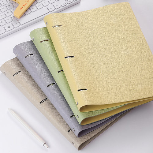 3孔活页夹A4皮面内心可拆卸