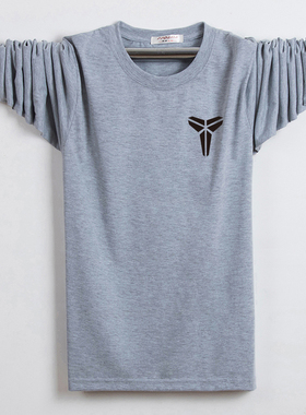 天天特价长袖t恤男加肥加大码中年男士纯棉宽松秋衣肥佬胖子6XL潮