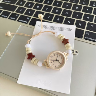 阿拉伯数字小表盘手表女学生只看时间2025新款原创女生高颜值手链