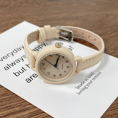 小表盘手表女2025新款小巧指针式初高中ins风学生高颜值细带女款