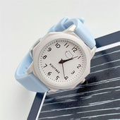 儿童上课手表小学生只看时间初中生考试专用静音指针可爱卡通石英