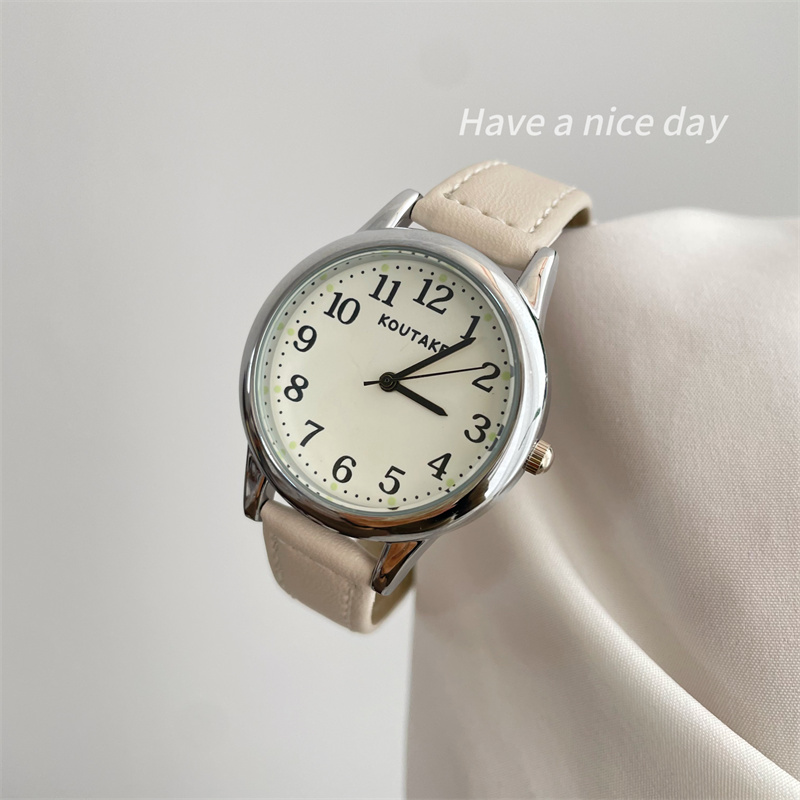 公务员考试专用手表女款2026新款国考指针静音初高中学生只看时间