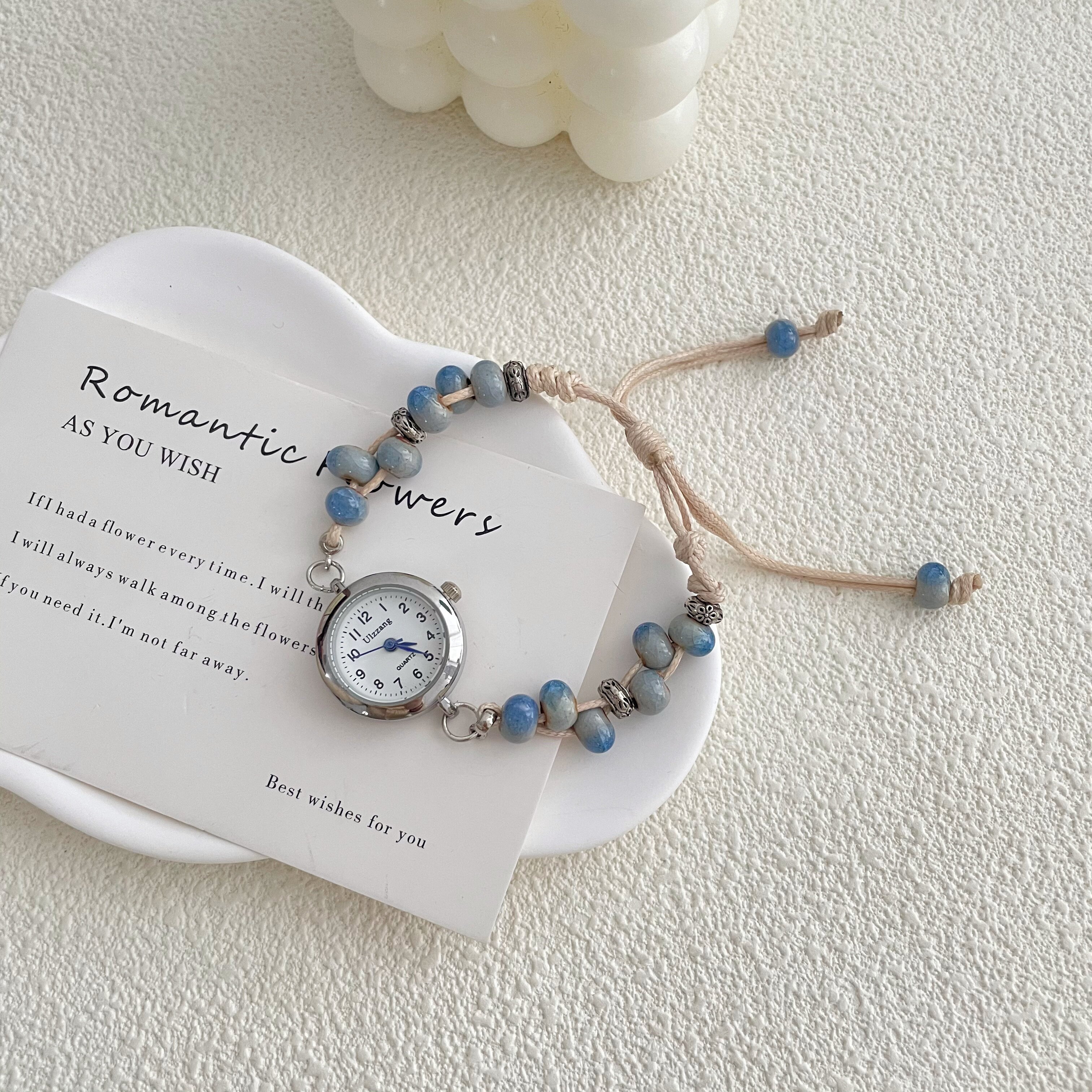 古风珠子手串女轻奢小众只看时间