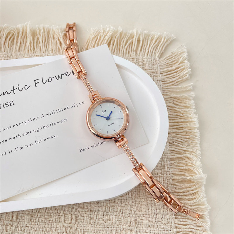 小香风水钻手链女士小表盘手表