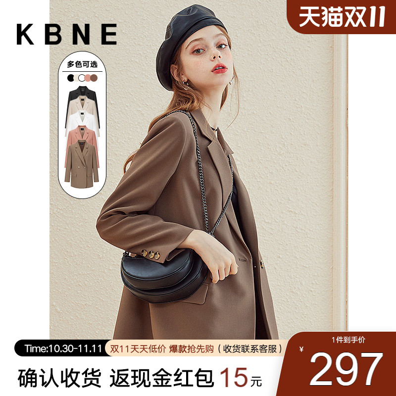 西装外套女春秋款休闲小西服kbne2023秋装新款韩版显瘦小个子上衣